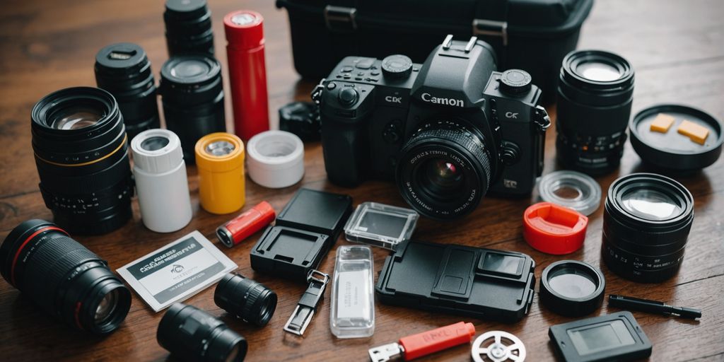 Emergency kit with essential items for preparedness and safety.